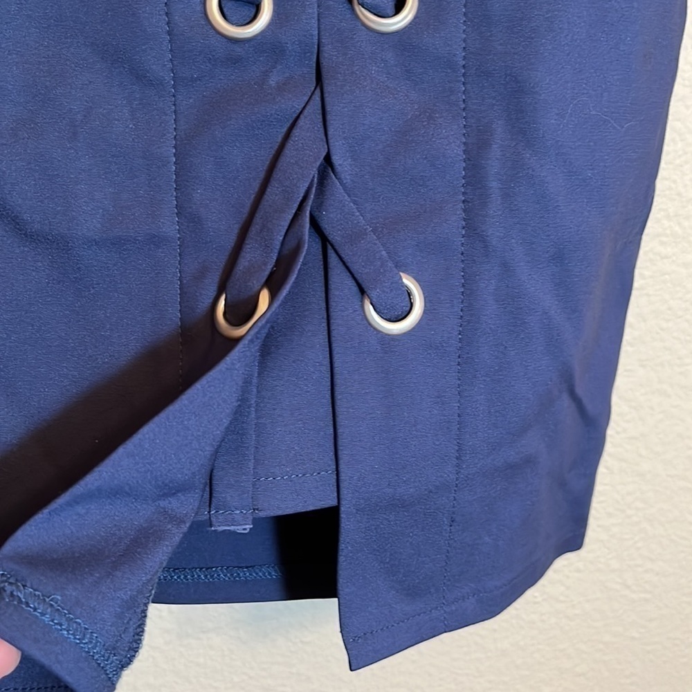 By the Way. Blue Mini Skirt - Picture 5 of 10
